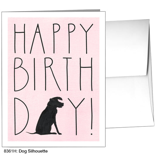 Dog Silhouette, Greeting Card (8361H)