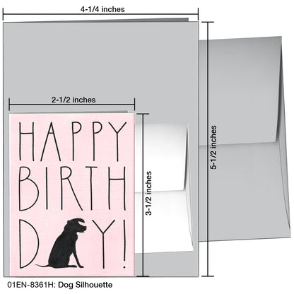 Dog Silhouette, Greeting Card (8361H)