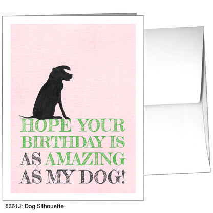 Dog Silhouette, Greeting Card (8361J)