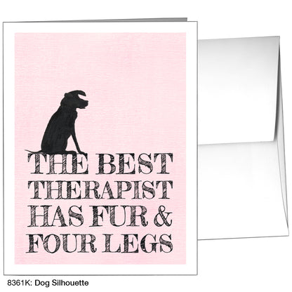 Dog Silhouette, Greeting Card (8361K)