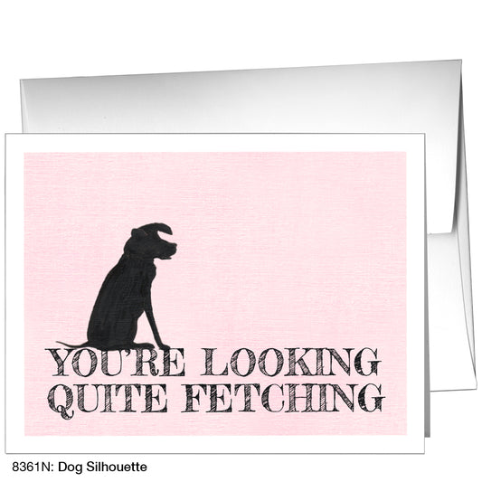 Dog Silhouette, Greeting Card (8361N)