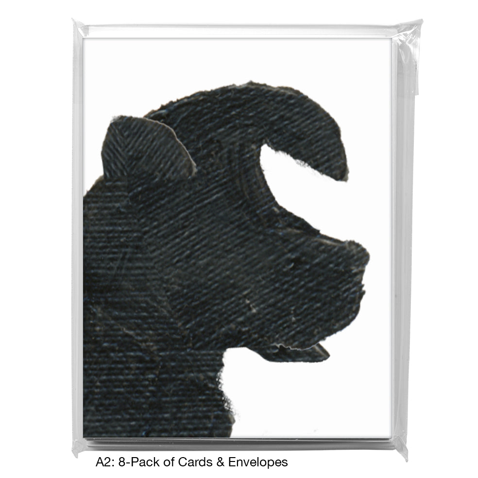 Dog Silhouette, Greeting Card (8361P)