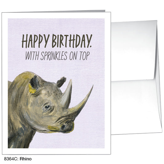 Rhino, Greeting Card (8364C)