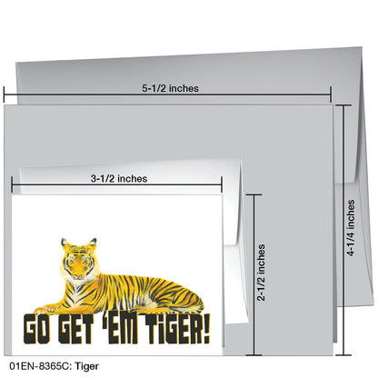 Tiger, Greeting Card (8365C)