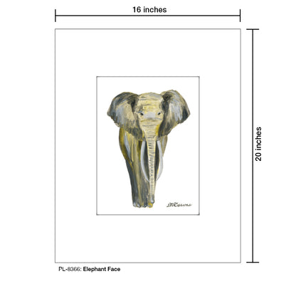 Elephant Face, Print (#8366)