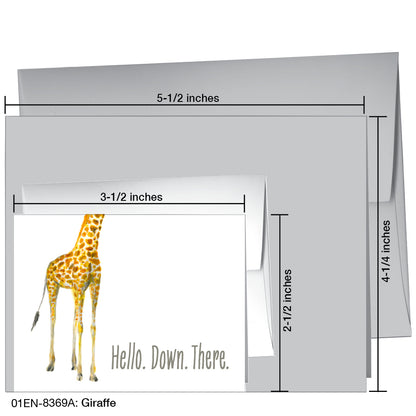 Giraffe, Greeting Card (8369A)