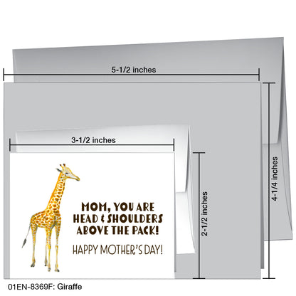 Giraffe, Greeting Card (8369F)
