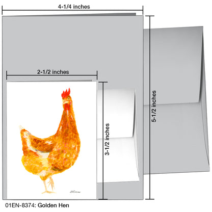 Golden Hen, Greeting Card (8374)
