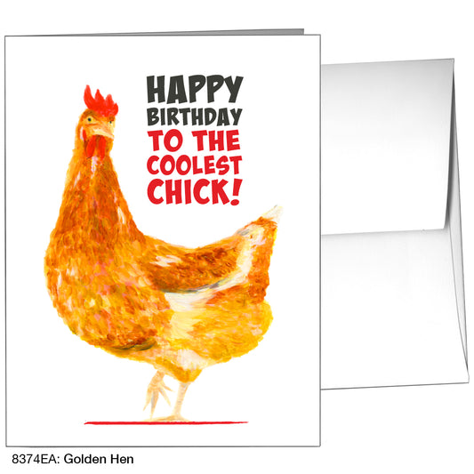 Golden Hen, Greeting Card (8374EA)