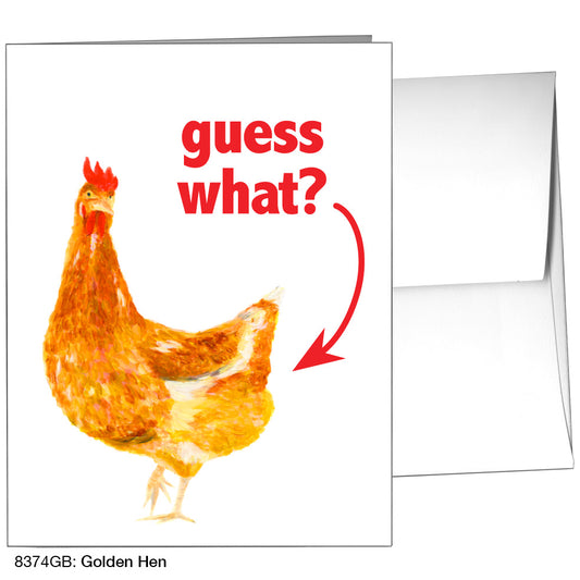 Golden Hen, Greeting Card (8374GB)