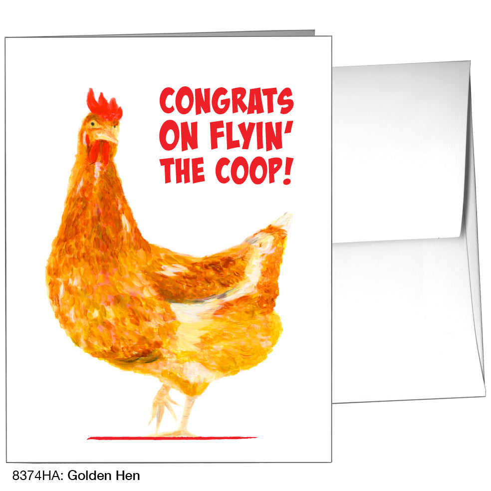Golden Hen, Greeting Card (8374HA)