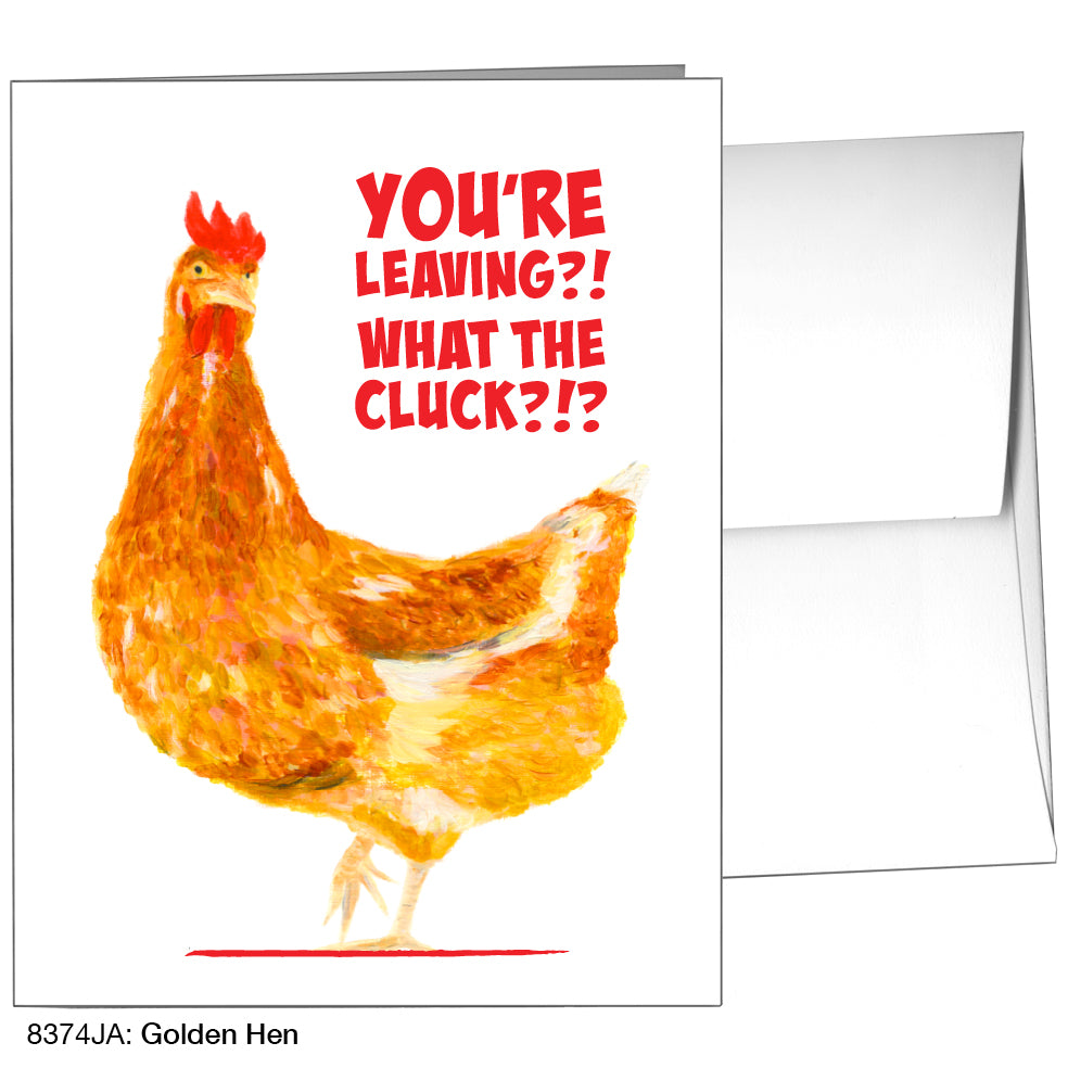 Golden Hen, Greeting Card (8374JA)