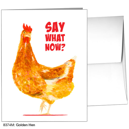 Golden Hen, Greeting Card (8374M)