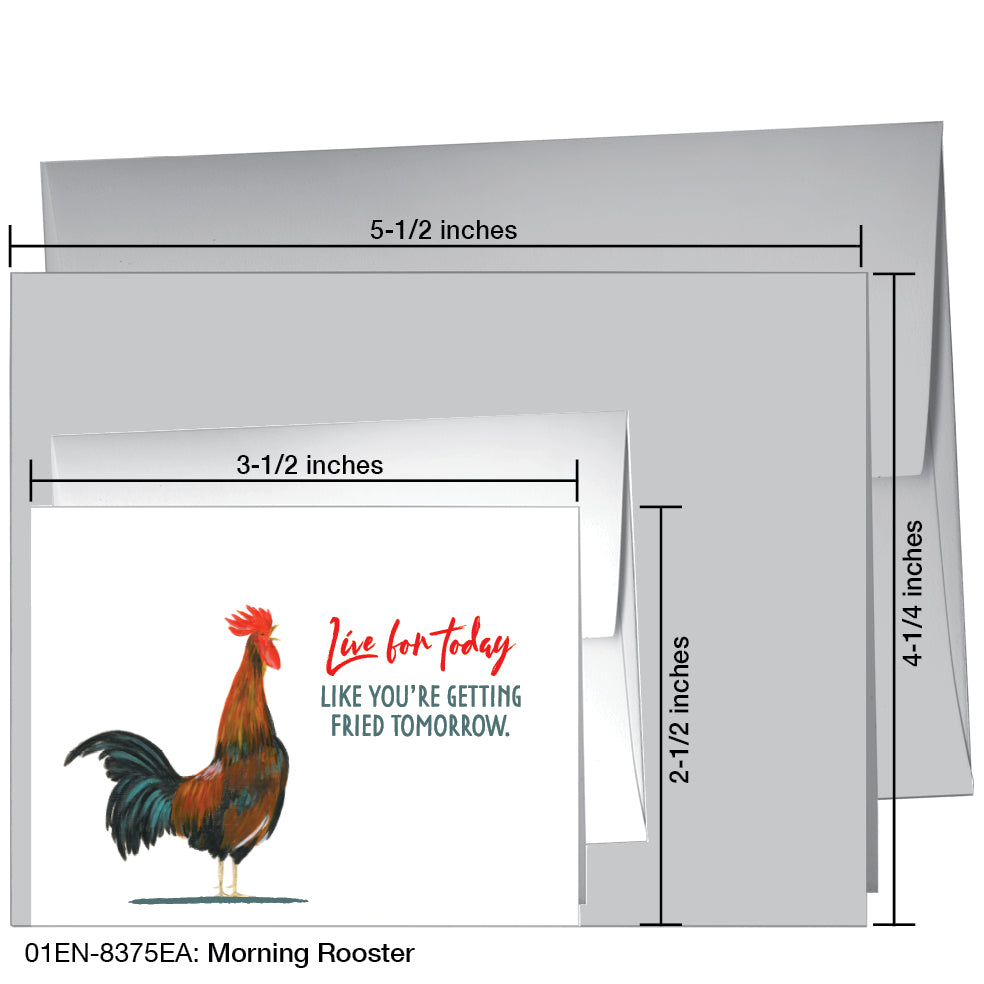 Morning Rooster, Greeting Card (8375EA)