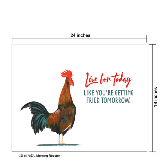 Morning Rooster, Card Board (8375EA)
