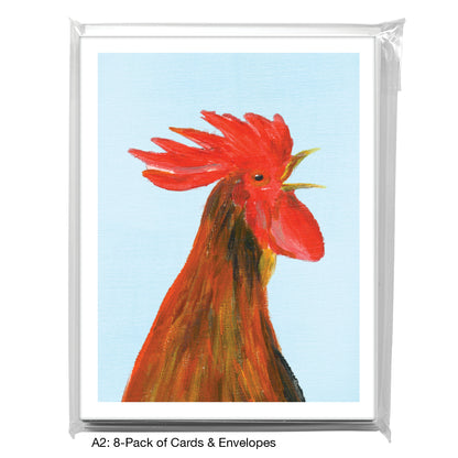 Morning Rooster, Greeting Card (8375F)