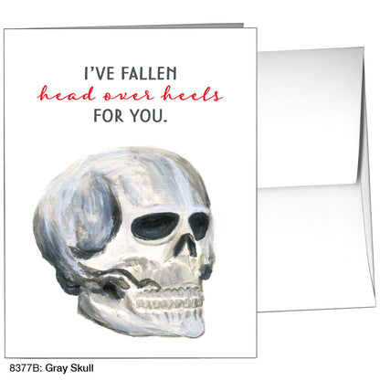 Gray Skull, Greeting Card (8377B)