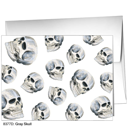 Gray Skull, Greeting Card (8377D)