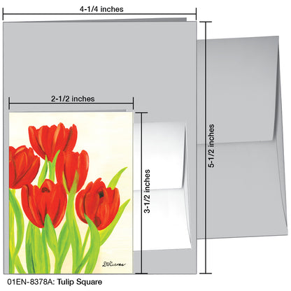 Tulip Square, Greeting Card (8378A)