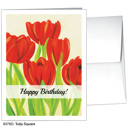 Tulip Square, Greeting Card (8378D)
