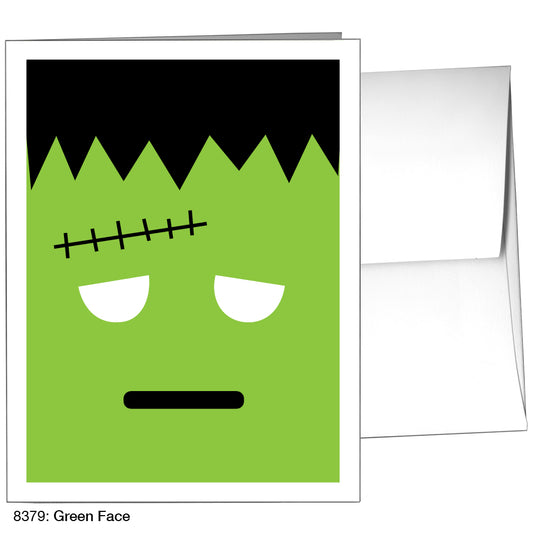Green Face, Greeting Card (8379)