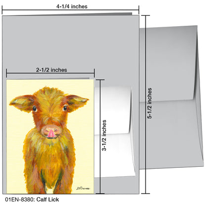 Calf Lick, Greeting Card (8380)