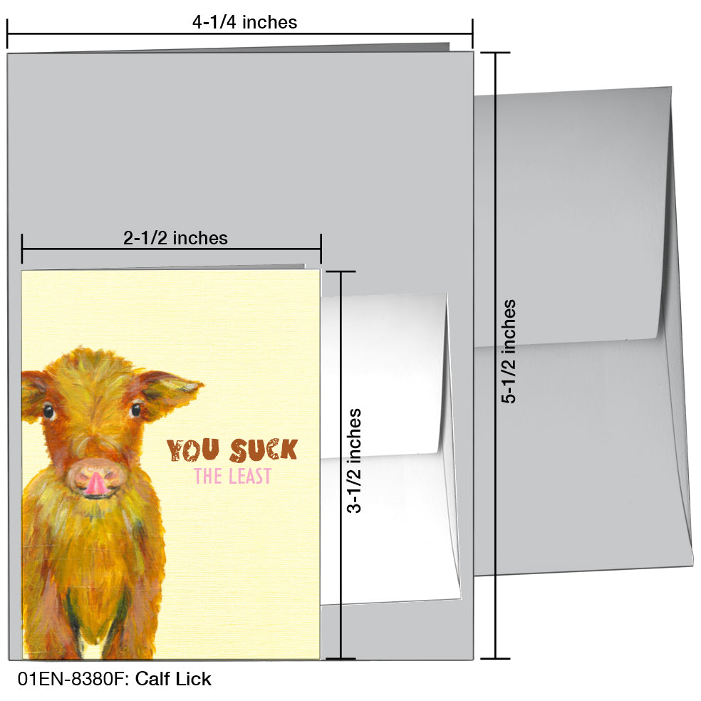 Calf Lick, Greeting Card (8380F)