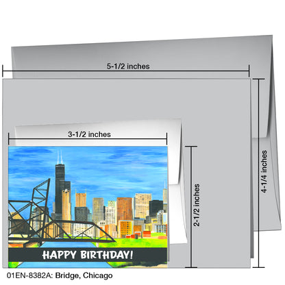 Bridge, Chicago, Greeting Card (8382A)