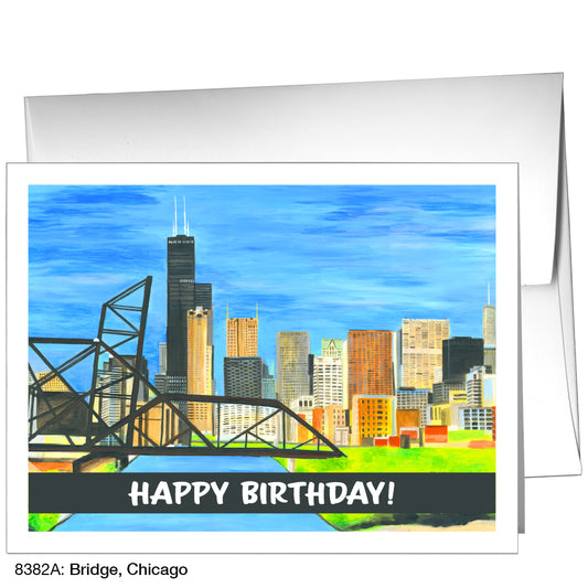 Bridge, Chicago, Greeting Card (8382A)