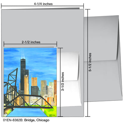 Bridge, Chicago, Greeting Card (8382B)