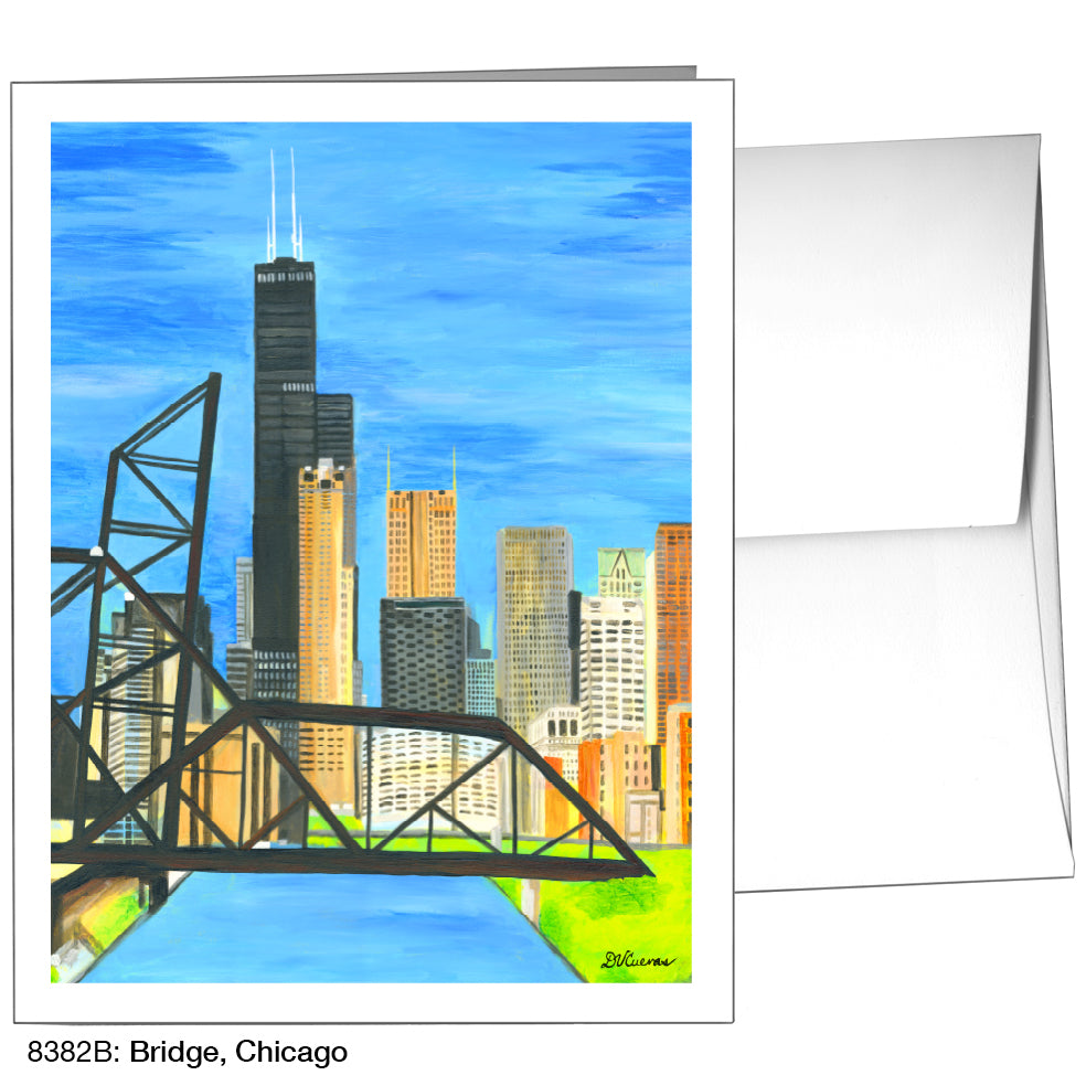 Bridge, Chicago, Greeting Card (8382B)