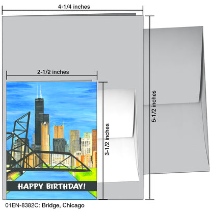 Bridge, Chicago, Greeting Card (8382C)