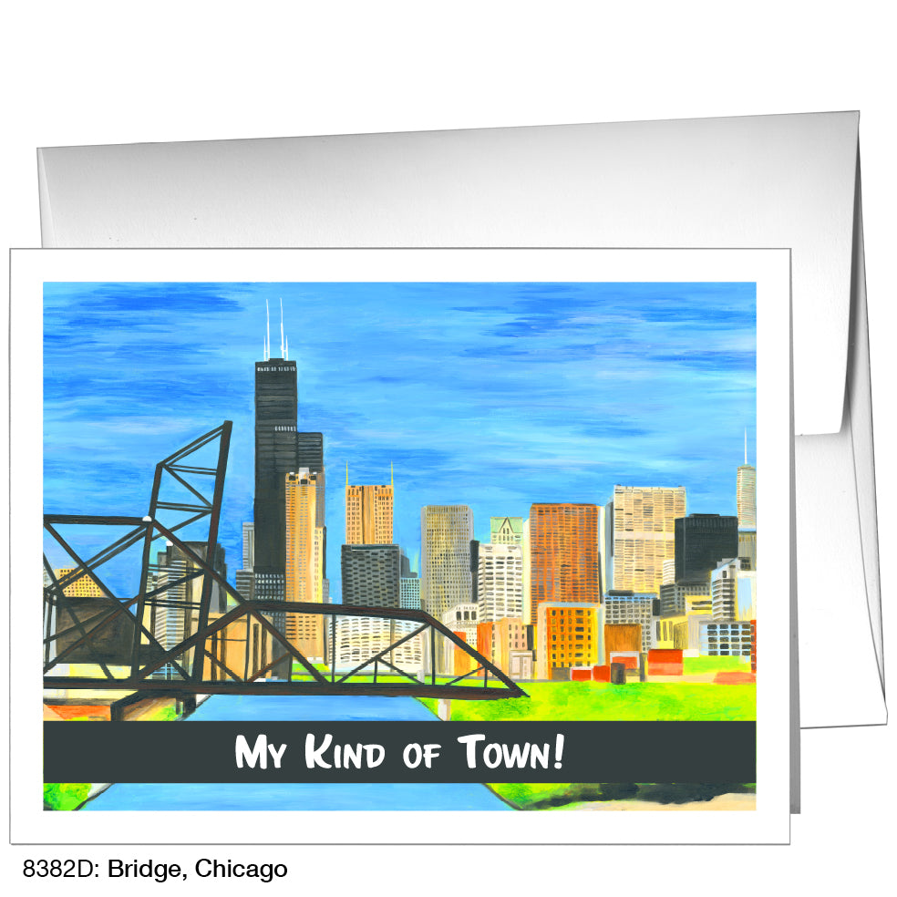Bridge, Chicago, Greeting Card (8382D)