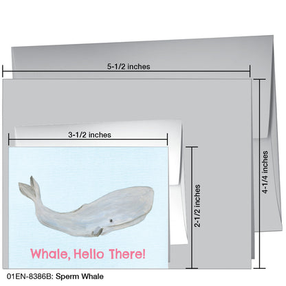 Sperm Whale, Greeting Card (8386B)