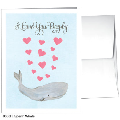 Sperm Whale, Greeting Card (8386H)