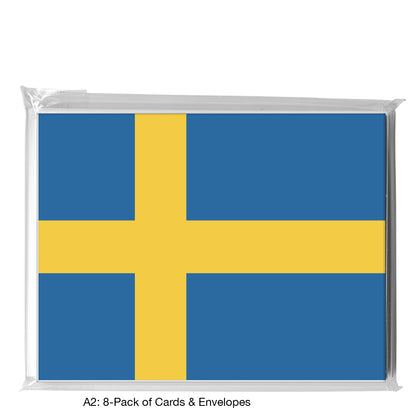 Flag Of Sweden, Greeting Card (8396)