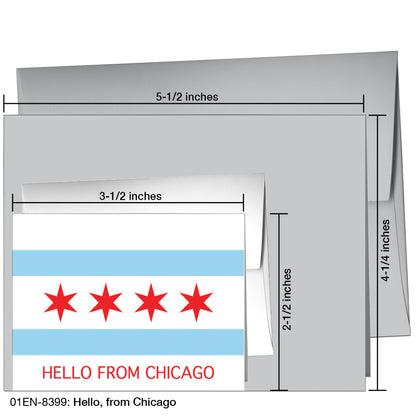 Hello, From Chicago, Greeting Card (8399)