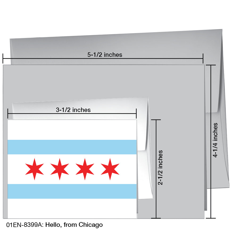 Hello, From Chicago, Greeting Card (8399A)