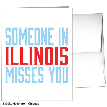Hello, From Chicago, Greeting Card (8399D)