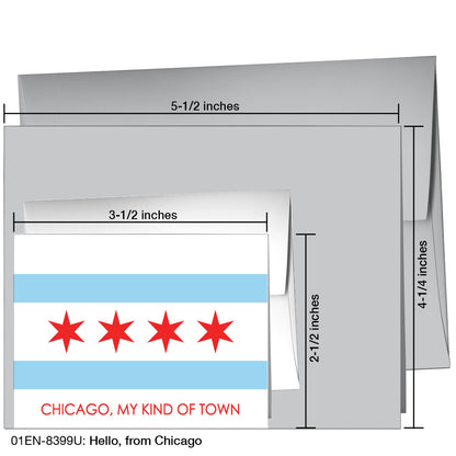 Hello, From Chicago, Greeting Card (8399U)