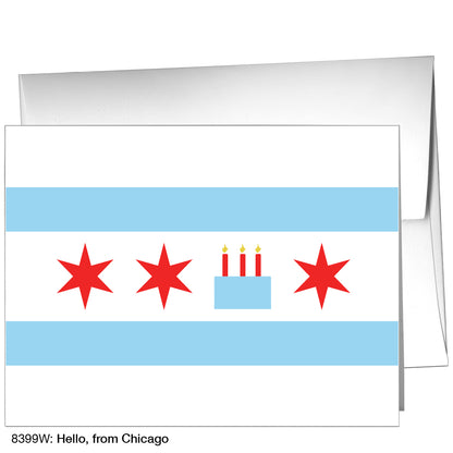 Hello, From Chicago, Greeting Card (8399W)