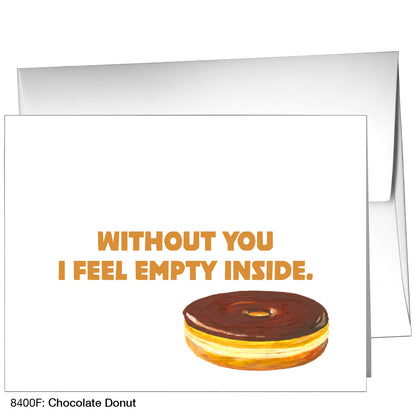 Chocolate Donut, Greeting Card (8400F)