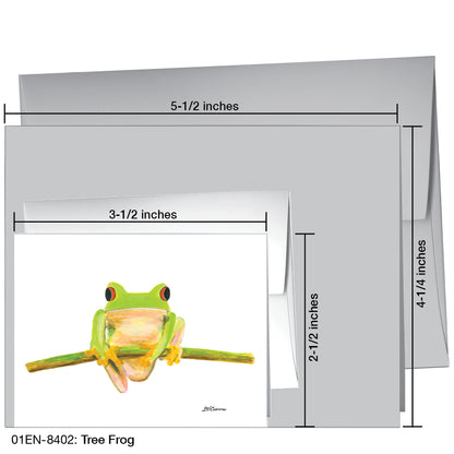 Tree Frog, Greeting Card (8402)