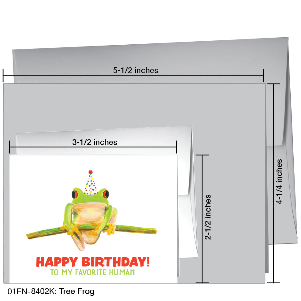 Tree Frog, Greeting Card (8402G)