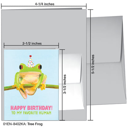Tree Frog, Greeting Card (8402KA)