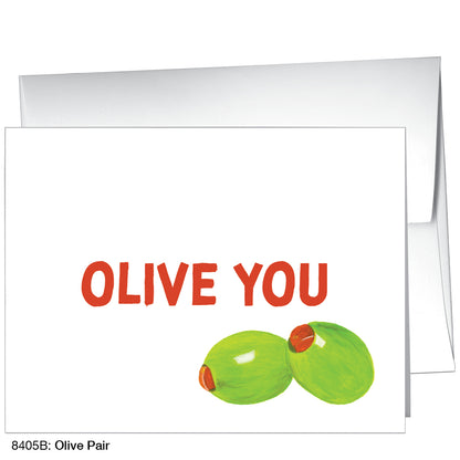 Olive Pair, Greeting Card (8405B)