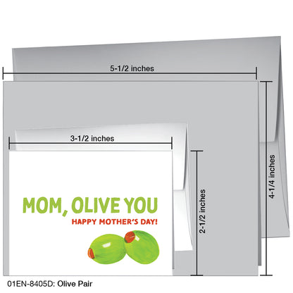 Olive Pair, Greeting Card (8405D)