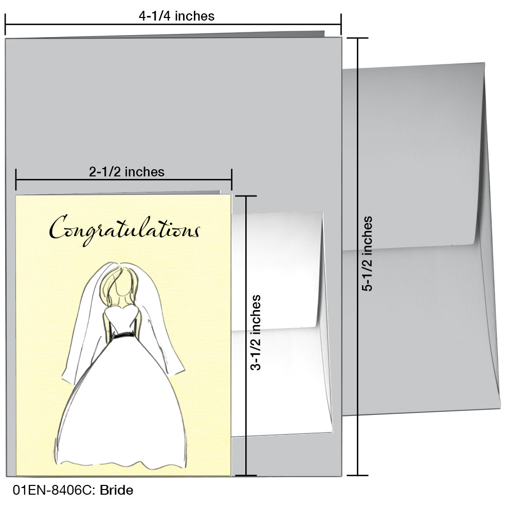 Bride, Greeting Card (8406C)