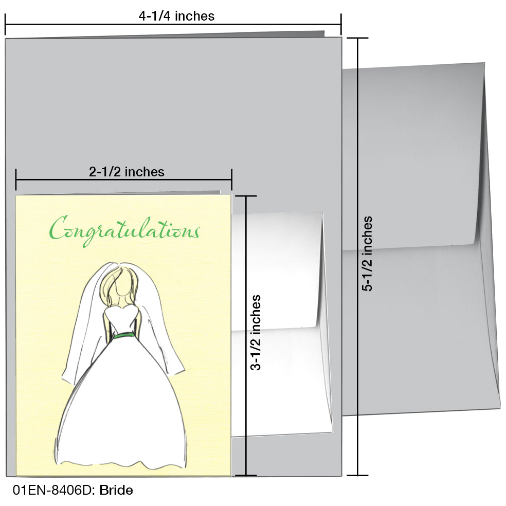 Bride, Greeting Card (8406D)