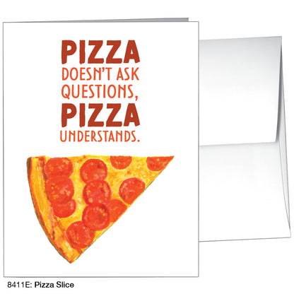 Pizza Slice, Greeting Card (8411E)